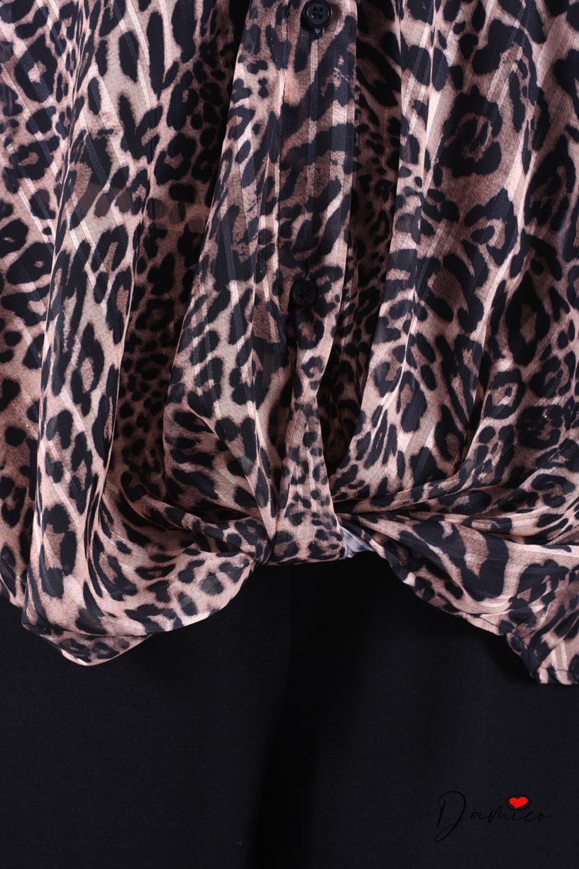 Camicia Animalier con nodo