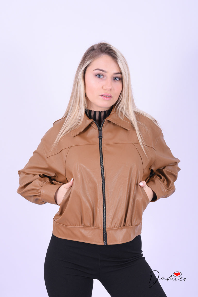 Bomber eco-pelle