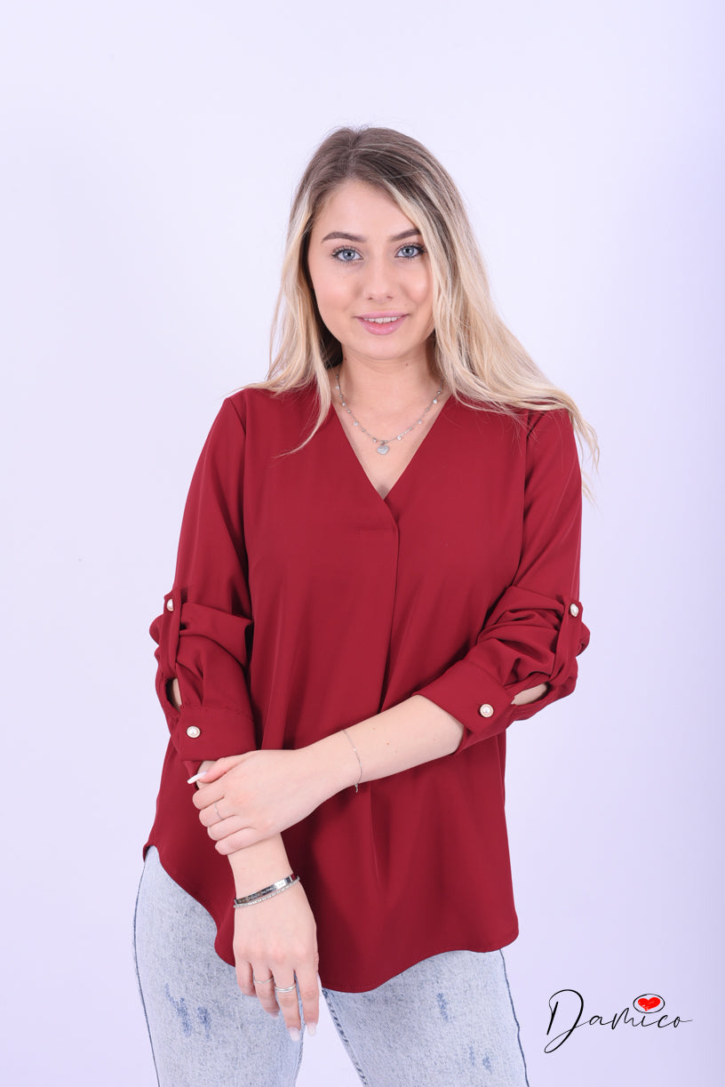 Blusa dettagli manica