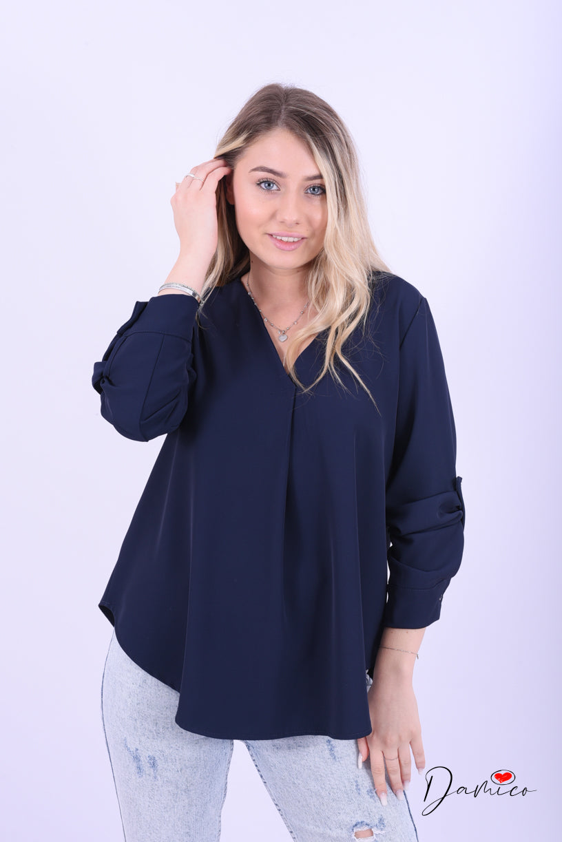 Blusa dettagli manica