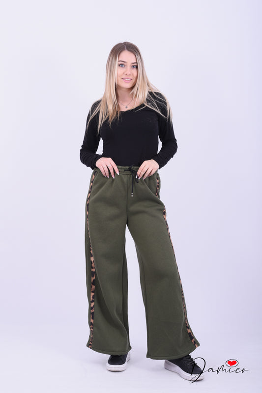 Pantalone banda leopardata