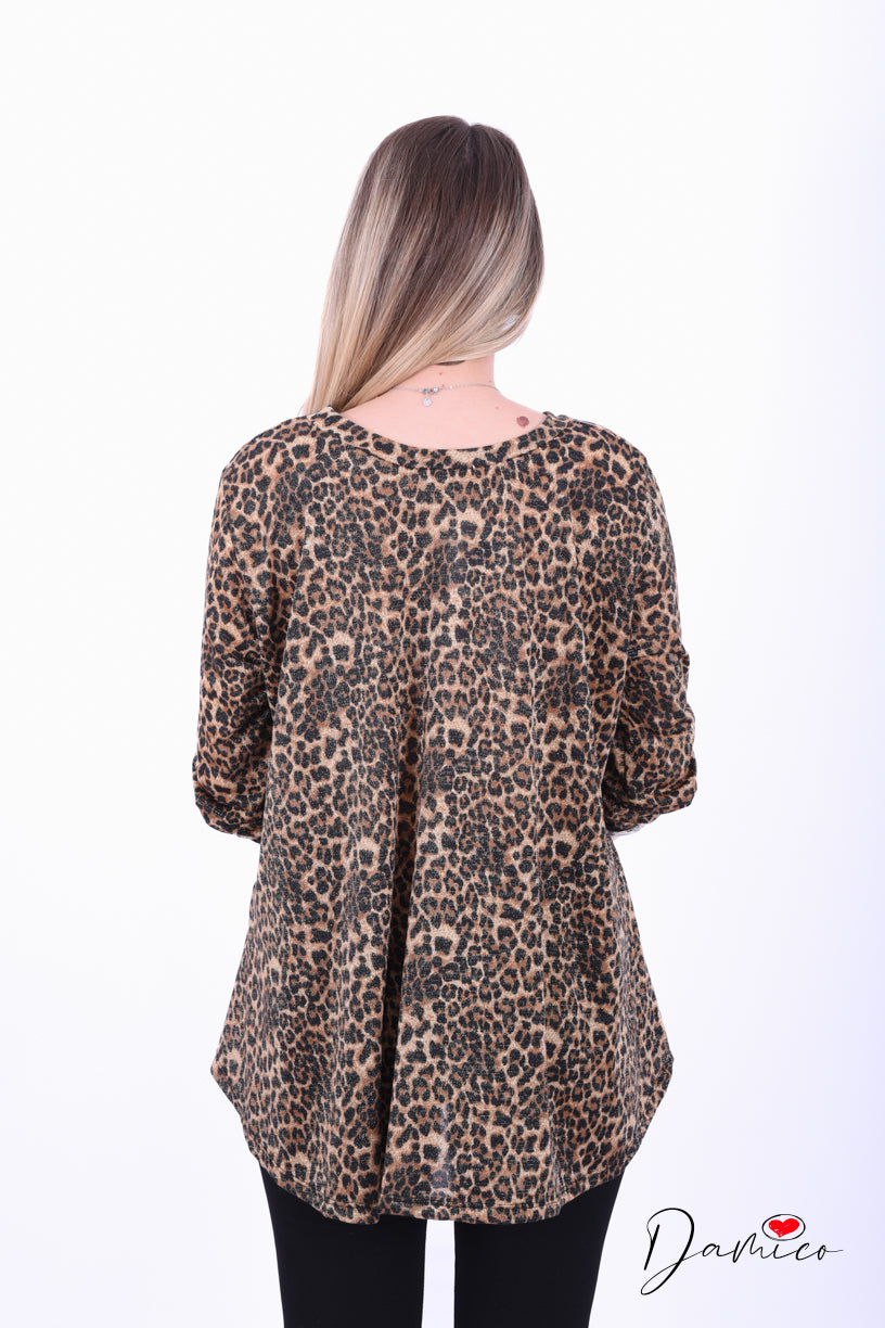 Blusa leopardata